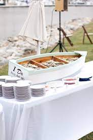 Nautical Outdoor Landscape Cedar Boat Planter Rustic Canoe Or Wedding Raw Bar Raw Bars Boat Shelf Nautical Wedding