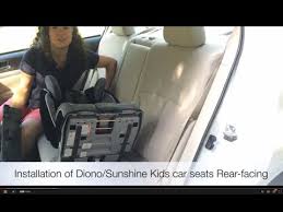 How To Install A Diono Car Seat Rear Facing Latch Rear Facing Tether Youtube