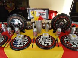 Ferrari Birthday Party Ideas Photo 4 Of 15 Ferrari Party Hotwheels Birthday Party Race Car Party