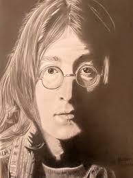 As an amateur artist, tried to draw a John Lennon the legend