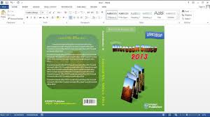 Belajar Microsoft Word 2013 Cara Membuat Cover Buku Anda Sendiri Di Ms Word Youtube