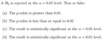 Significant P Value Less Than 0 05 Google Search P Value Greater Than Rejection