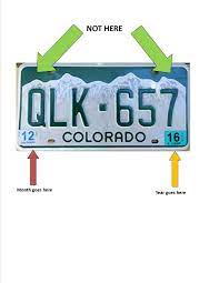 Do you get a replacement for your car sticker registration? Psa The Correct Place For Your License Plate Registration Stickers Denver