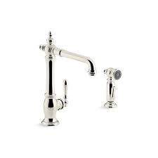 The kohler kitchen & bath group ha. Kohler Artifacts 2 Hole Kitchen Sink Faucet Nickel 99265 Sn Rona