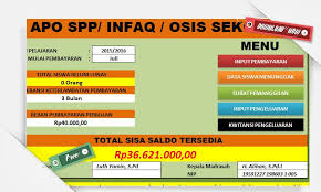 Aplikasi Pembayaran Spp Dilengkapi Surat Panggilan Orang Tua Siswa Microsoft Excel Words Excel