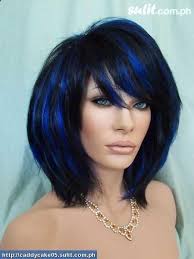 Black Hair With Purple Highlights Blue Highlights For Dark Hair Permanent One Step Only Prosil B Dark Hair With Highlights Dark Blue Hair Hair Highlights