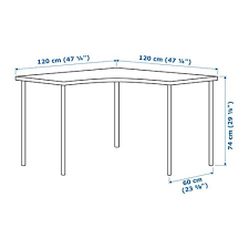Linnmon / adils white, corner table, 120x120 cm. Linnmon Adils Corner Table Black Brown Silver 999 321 73 Reviews Price Where To Buy