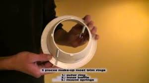 .remove the light can trim covers & then it will make it so much easier to paint your ceiling since you won't have to cut in all around all of your can light trim have you ever tried to cutin around the trim covers? Trim Ring Install Recessed Lights Youtube