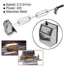 Spit roasting is done by putting a cut of meat onto a spit or long sharpened pole, and turning it manually over an open flame, barbecue or fire pit. Large Grill Rotisserie Spit Roaster Rod Charcoal Bbq Pig Chicken Motor Kit Buy From 80 On Joom E Commerce Platform