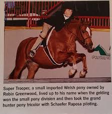 Super Trooper & Schaefer Raposa were the Grand & Small Pony Hunter  Champions at the Pennsylvania National Horse Show in 2006. Photo by Randi  Muster.