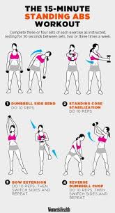 20 Amazing Core Exercises To Get Fit Fast Society19 Uk 15 Minute Workout Standing Ab Exercises Exercise
