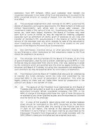 Jul 24, 2019 · subject to the provisions of section 52, every employee and every employer of a person who is an employee within the meaning of this act shall be liable to pay monthly contributions on the amount of wages at the rate respectively set out in the third schedule. Employee Provident Fund Scheme
