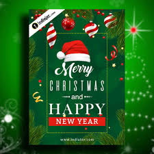 These all images are free downloaded. Merry Christmas And Happy New Year Wishes 2020 Free Download Flyer Template Indiater