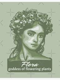 Flora Goddess of Flowers Art Board Print