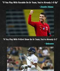 முழு விவரம் | oneindia tamil. Incrickets On Twitter A Meme Going Around On Social Media On The Dismal Performance Of Prithvishaw Indian Cricketers Conversation Got Leaked Watch This Hilarious Spoof Https T Co Phmyt8kv4t Cristianoronaldo Ronaldo Memes Viralpost