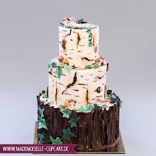 Dieses rezept für geschichteten baumstammkuchen schmeckt jung und alt. Birkenbaum Mademoiselle Cupcake