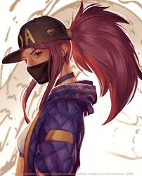 Artstation Akali K Da Fanart Deoxy Diamond Champions League Of Legends Fan Art Cute Anime Character