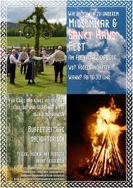 June 24 like other midsummer day celebrations, the st. Midsommar St Hans 2018 Skandinavisches Seminar