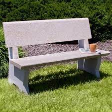 Arborside Polished Granite Bench Outdoor Concrete Garden Bench Outdoor Memorial Benches