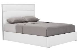 Cortina White Uph Platform Bed Queen Upholstered Platform Bed Comfort Mattress Bed