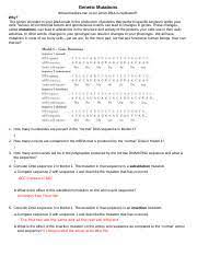 Mutations worksheet part 1 gene mutations answer key form. What Could Potentially Cause More Damage Or A Greater Benefit To An Organism A Course Hero