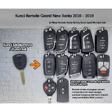 Kunci sok pada umumnya, memiliki bentuk tabung dengan rongga atau lubang di bagian tengahnya. Kunci Remote Daihatsu Grand New Xenia 2016 2019 Bergaransi Shopee Indonesia