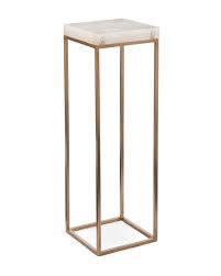 Calcite Pedestal Plant Stand In 2020 Minimalist Furniture Furniture Metal Furniture