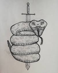 Pin By Mahi On Drawings And Art Snake Drawing Venom Snake Flash Tattoo