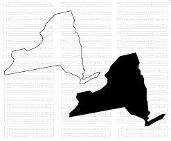 New York State Map Svg Png Jpg Eps Vector Graphic Clip Art New Etsy Map Of New York Clip Art York Map