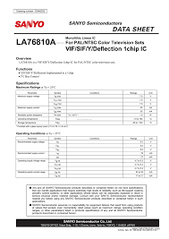 Check spelling or type a new query. Sanyo La76810a