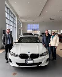 Congratulations to Nancy and Tom Rickard! After working with Client Advisor  Scott they found the perfect car for themselves with this 2025 330 xDrive  in Alpine White with the Canberra Beige interior.