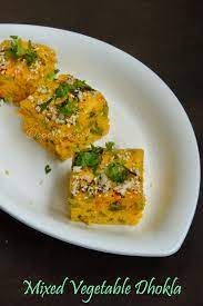 Mixed Vegetable Dhokla Cook N Click Dhokla Spicy Recipes Mixed Vegetables