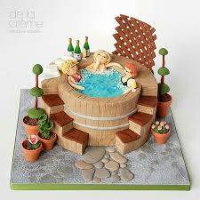 Hot Tub Pool Cake Spa Cake Cake
