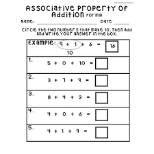 Free, printable associative worksheets to help build math skills. No Prep Associative Property Of Addition Making 10 Worksheets 1st Grade