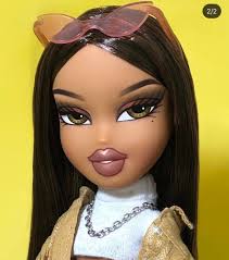 Bratz Doll Dolls Aesthetic Glam Pretty Fashion Nostalgia Childhood 90 S Black Bratz Doll Bratz Doll Makeup Doll Makeup