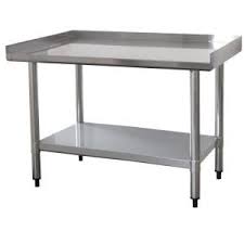 Sportsman 3 Ft X 2 Ft Stainless Steel Worktable With Upturned Edge And Low Worktop 804690 The Home Depot In 2020 Stainless Steel Work Table Stainless Steel Table Kitchen Utility Tables