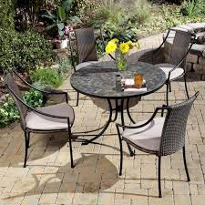 Home Styles 5 Piece Dining Set With Stone Harbor Table And Laguna Slope Armchairs Black Taupe Walmart Com In 2020 Outdoor Patio Table Clearance Patio Furniture Patio Furniture Collection