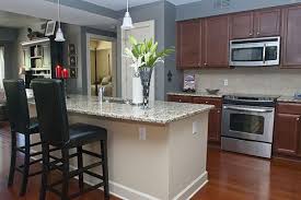 Wood kitchen contemporary kitchen blue kitchen cabinets exposed brick kitchen kitchen remodel modern kitchen kitchen wall kitchen design small kitchen. Sherwin Williams Classic French Gray Kitchen Cabinets Anipinan Kitchen