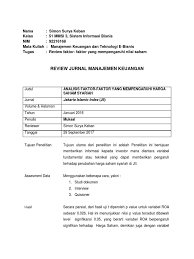 X yang bergerak pada bidang penyediaan perangkat lunak. Review Jurnal Ilmiah Saham Ekonomi Bisnis Ilmu Ekonomi