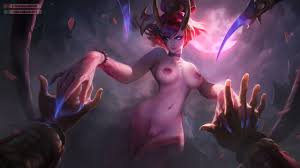 Blood Moon Evelynn splash art edit (BanishedWitch) - League of Hentai