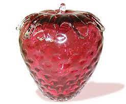 cranberry glass strawberry 玻璃 いちご ガラス