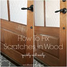 How To Fix Scratches In Wood Quickly And Easily A Diamond In The Stuff Repair Scratched Wood Fix Scratched Wood Cleaning Wood