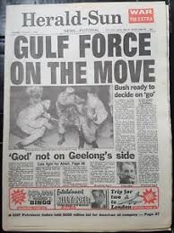 Published in the herald sun on jul. 1991 Gulf War Newspaper Melb Herald Sun Dated Feb 7th Nice Clean Paper Ebay