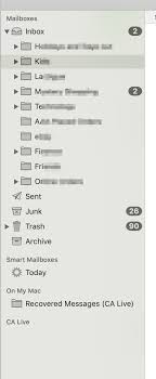 Changing the sort options on the parent they went out of alphabetical order after i had to force quit one time. Alphabetical Folders In Mail Macbook Pro Apple Community