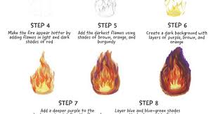 Drawing Realistic Fire Illustrations In 2020 Marker Art Diy Art Painting Fire Drawing