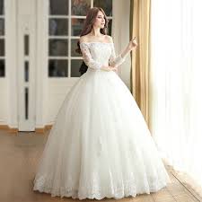 Women S Off Shoulder Lace Wedding Dress Ball Gown Princess Long Sleeve Ba Long Sleeve Ball Gown Wedding Dress Wedding Dresses Lace Ballgown Ball Gowns Wedding