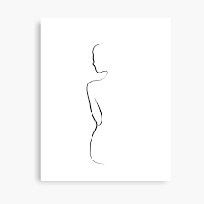 Easy simple easy propaganda posters easy drawing easy earth day poster easy drawing easy 5rs poster making easy poster easy creative easy drawing ideas for kids. Minimal Drawing Of A Woman Canvas Print By Artfromthegut Redbubble
