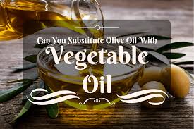 As a substitute for vegetable oil or other oil called for in a baking recipe, swap in mashed bananas for half the oil called for. Can You Substitute Olive Oil With Vegetable Oil