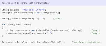 Reverse Words In String In Java Reverse Words In Place Howtodoinjava