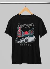 Street-style Infiniti Q50 Skyline T-shirt | Japanese Car Culture Tee |  Modified Car Enthusiast Unisex Classic Tee - Etsy
